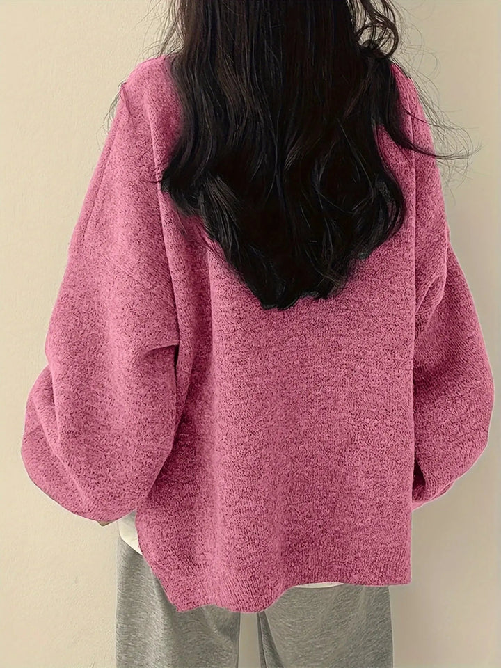 Claire | Women’s Solid Knit Sweater