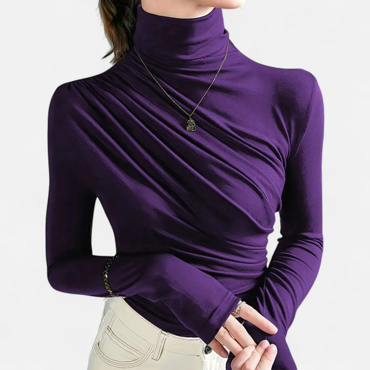 Sienna | Women’s High-Neck Silk Top