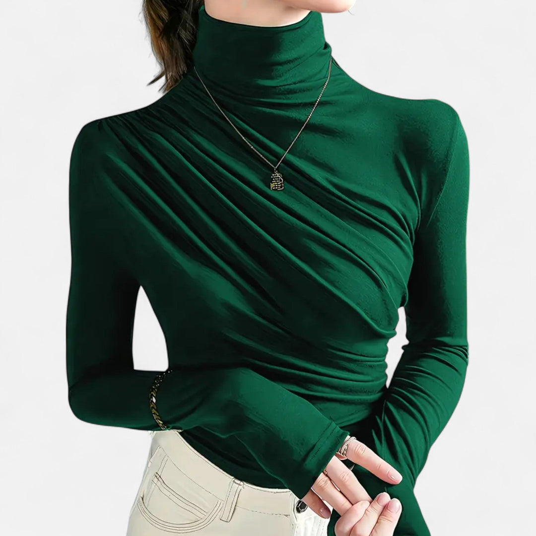 Sienna | Women’s High-Neck Silk Top