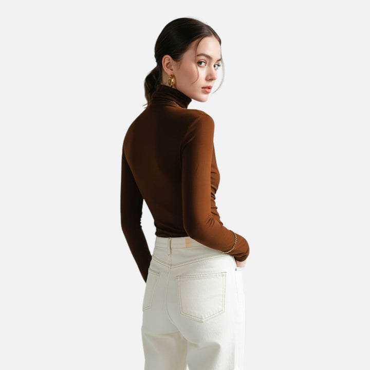 Sienna | Women’s High-Neck Silk Top
