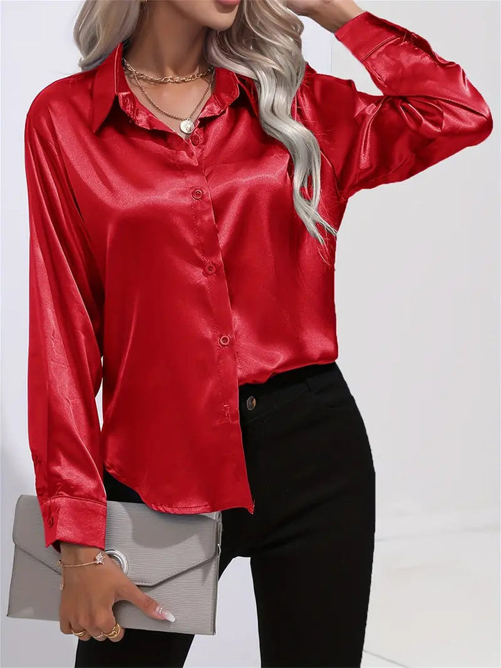 Elegant Satin Blouse for Women
