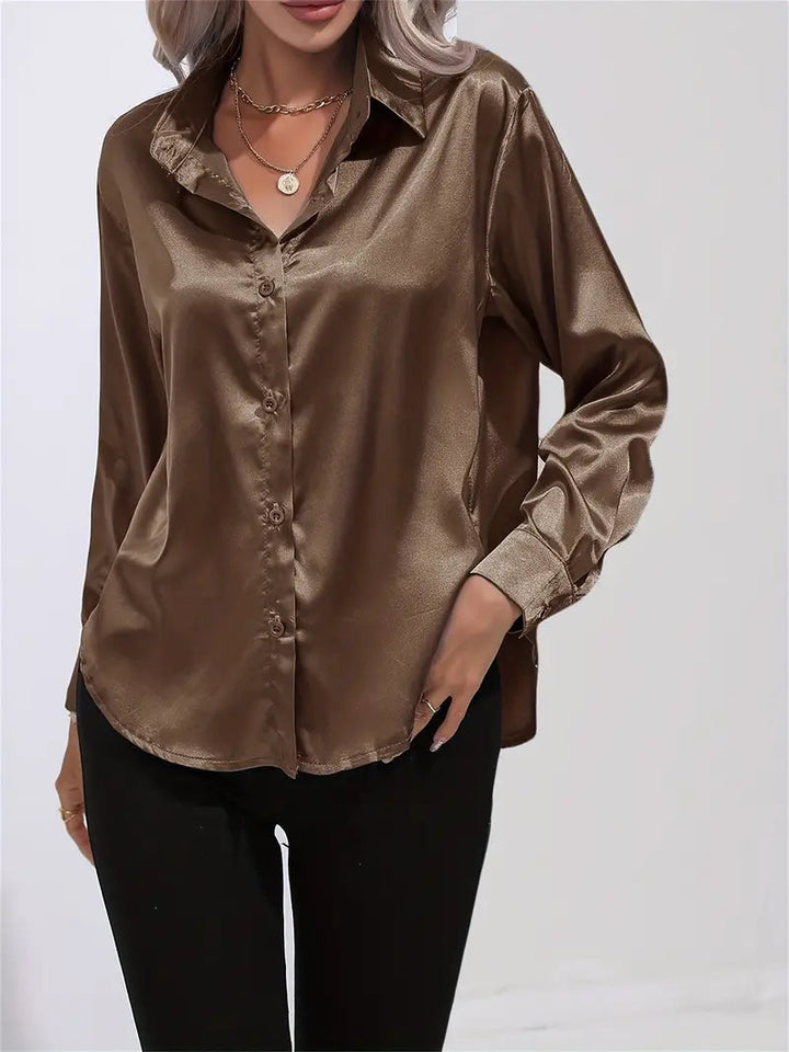 Elegant Satin Blouse for Women