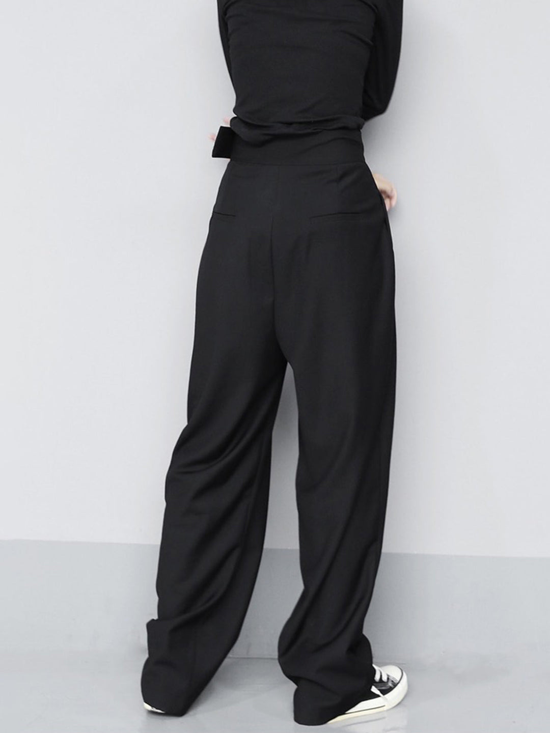 Wide Leg Velcro Waist Pants