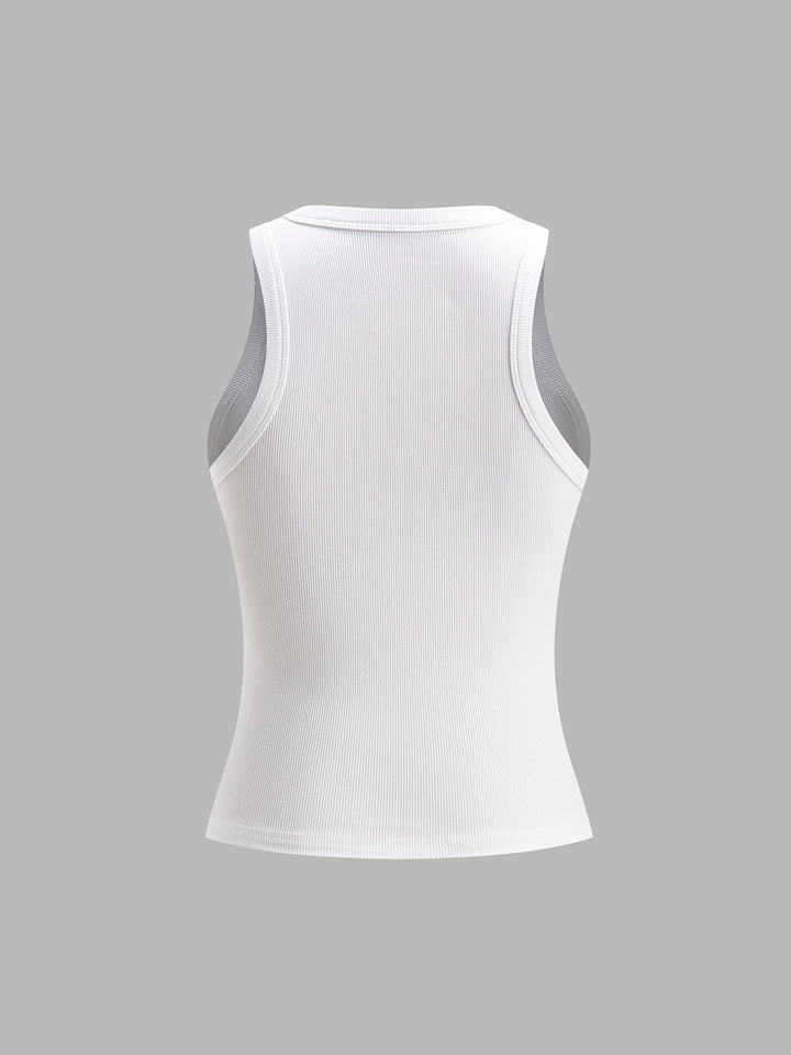 Ribbed Crop Tank Top