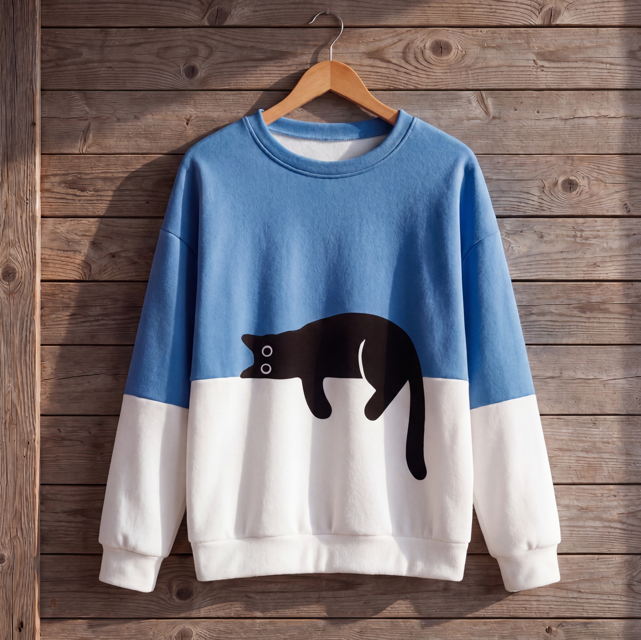 Bridget | Women's Sweatshirt with Cat Design