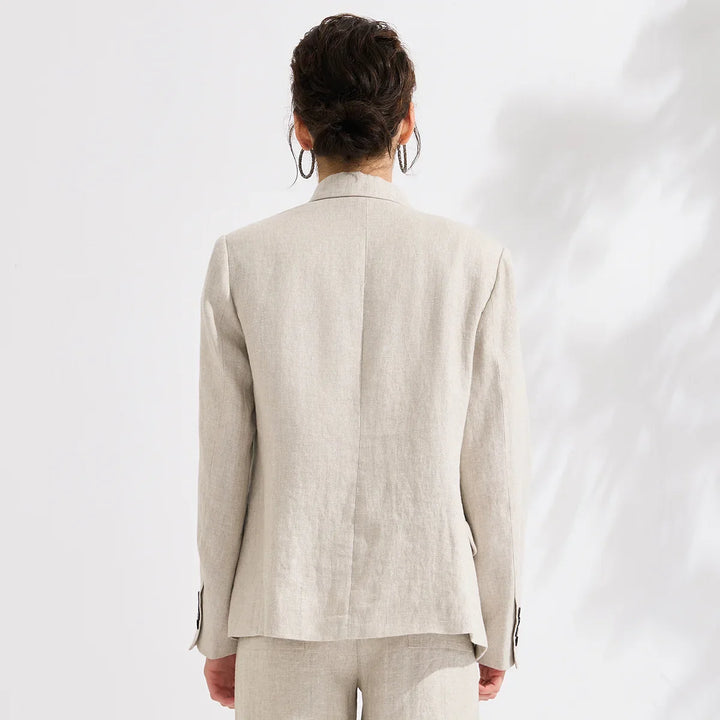 Linen Blazer Jacket – Chic Breathable Summer Outerwear