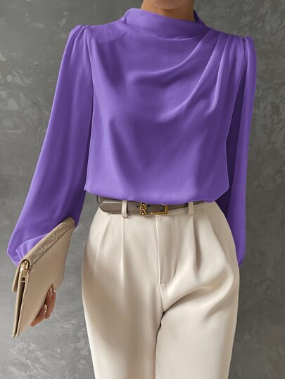 Women's Stylish Bishop Sleeve Blouse