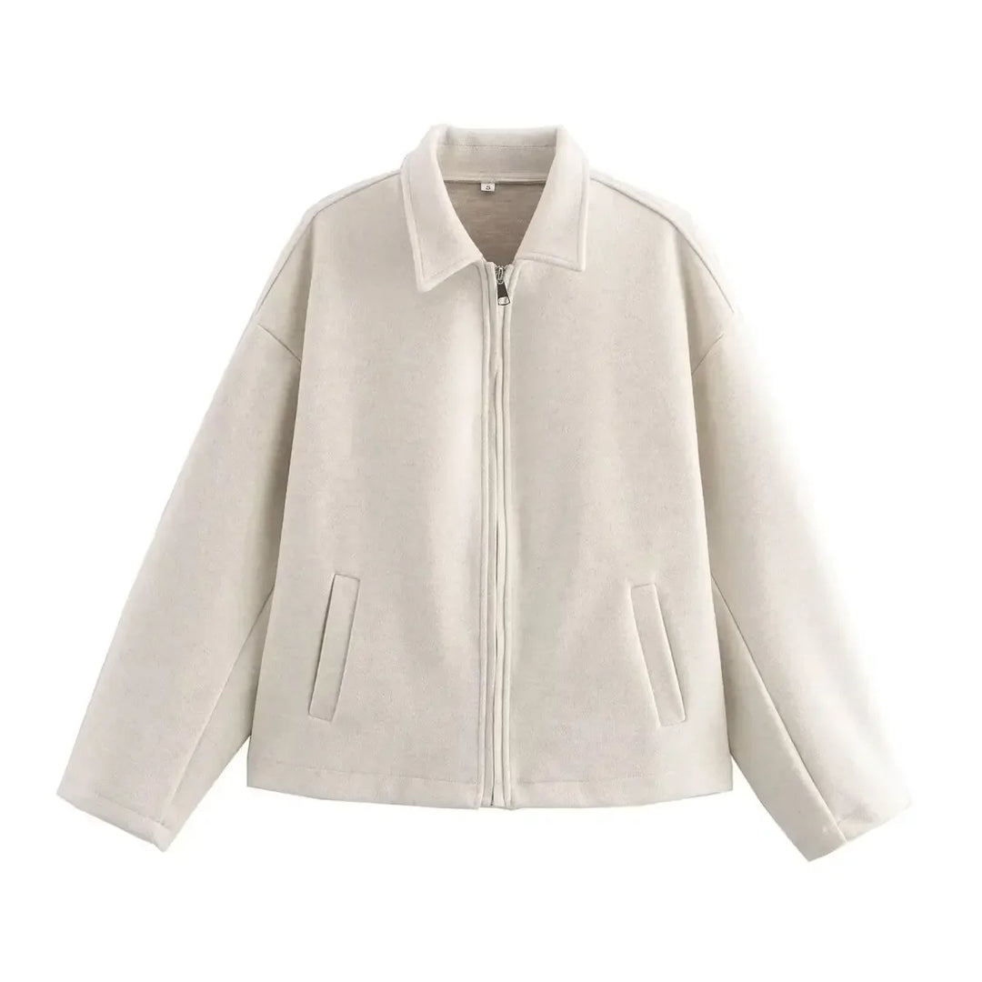 Women's Zipper Collar Jacket