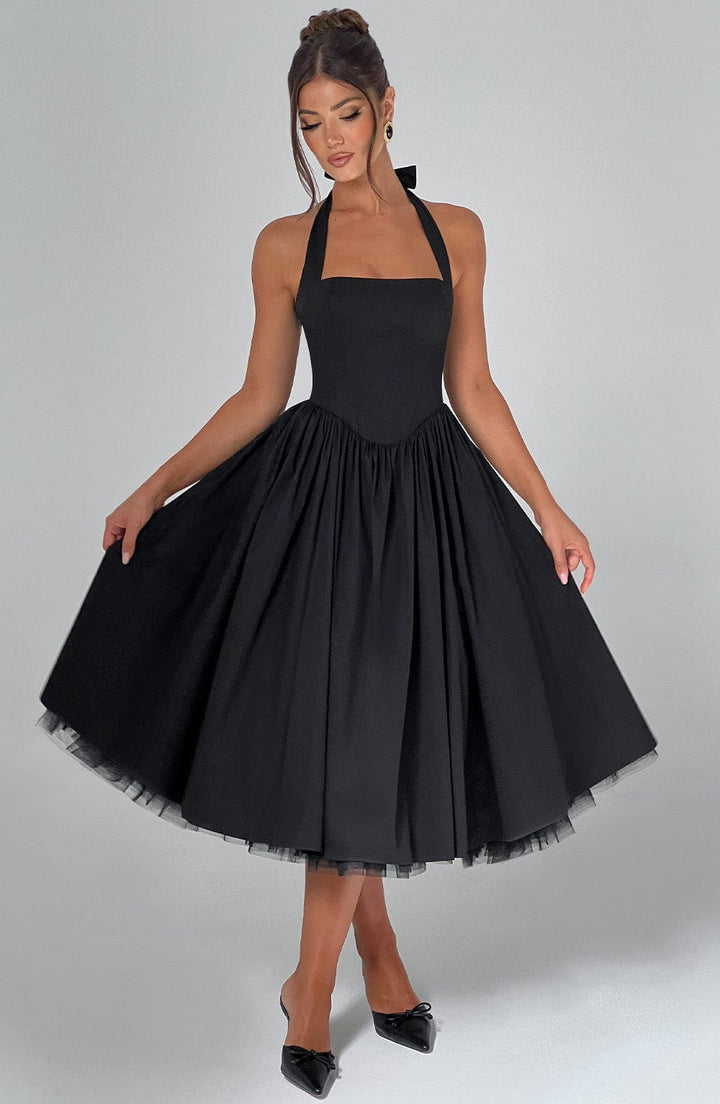Elegant Esplendor Wedding Geust Midi Dress