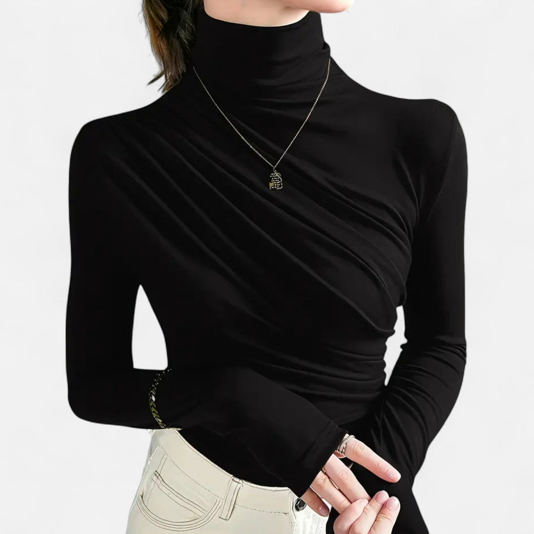 Sienna | Women’s High-Neck Silk Top